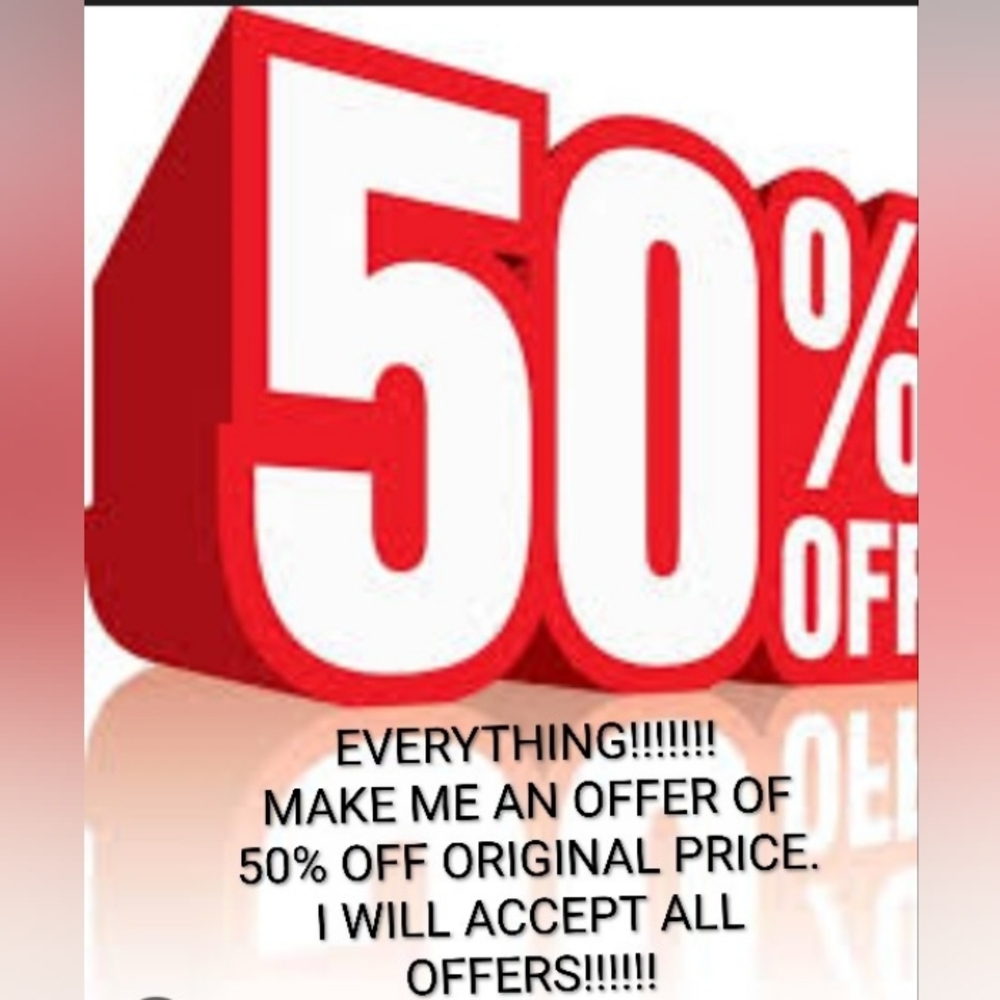 Red 50% Off Sign